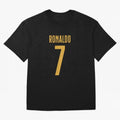Christiano Ronaldo Portugal Jersey 2023 Oversized T-Shirt Bring Supporter Culture to the FIFA World Cup 2026 USA Canada Mexico Journey through Neymar Highlights, Argentina, France and Brazil Pride, Match Day Excitement, Supporter Culture, Golden