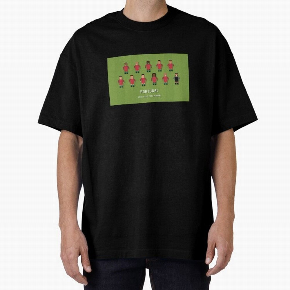 Portugal Euro 2016 Winning Squad Oversized T-Shirt Showcase the FIFA World Cup 2026 Group Stage Journey through Haaland and Mbappe Highlights, Brazil, Portugal and Argentina Pride, Stadium Chants, National Pride, Trophy Dreams and Unforgettable