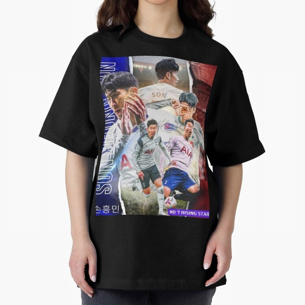 THE 7 STAR SON HEUNG MIN SPECIAL ON REDBUBBLE Oversized T-Shirt Keep the Legacy of FIFA World Cup 2026 for Fans of Neymar, Haaland and Cristiano Ronaldo and England, Bringing Football Passion, Legendary Performances, Festival Vibes and Supporter