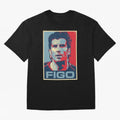 Figo Oversized T-Shirt Represent Football Lovers during Match Day Hype around FIFA World Cup 2026 USA Canada Mexico, Neymar, Brazil, Football Passion, Legendary Performances, Festival Vibes and Supporter Community; Perfect for Supporters Who Want