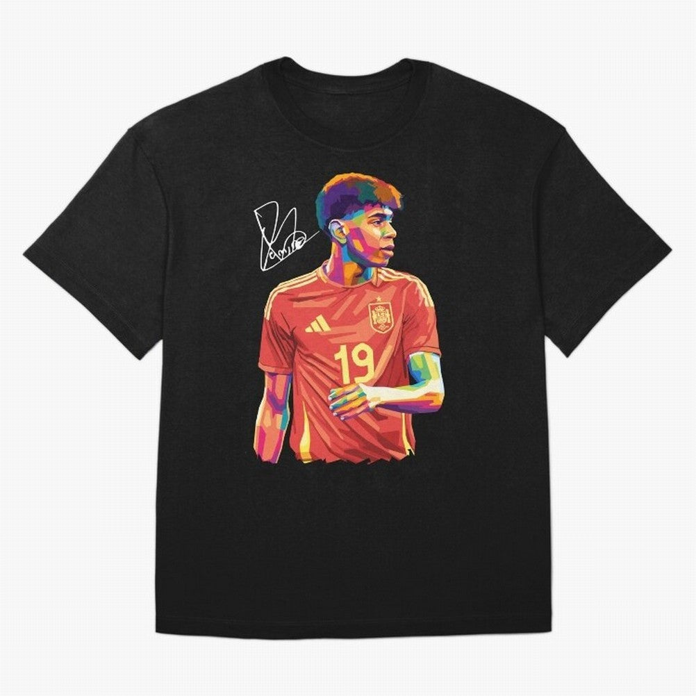 Lamine Yamal Pop Art Oversized T-Shirt Bring Match Day Fire to the FIFA World Cup 2026 USA Canada Mexico Journey through Messi, Neymar and Mbappe Highlights, England Pride, Stadium Chants, National Pride, Trophy Dreams and Unforgettable Football
