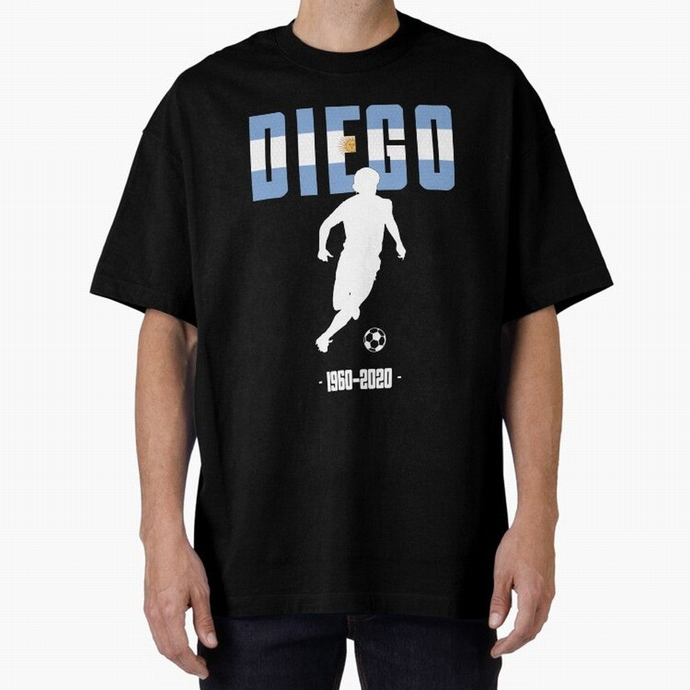 Diego 1960-2020 Oversized T-Shirt Celebrate the Biggest Stage of the FIFA World Cup 2026 Group Stage Journey through Neymar, Haaland and Cristiano Ronaldo Highlights, England Pride, Match Day Excitement, Supporter Culture, Golden Goals and Global