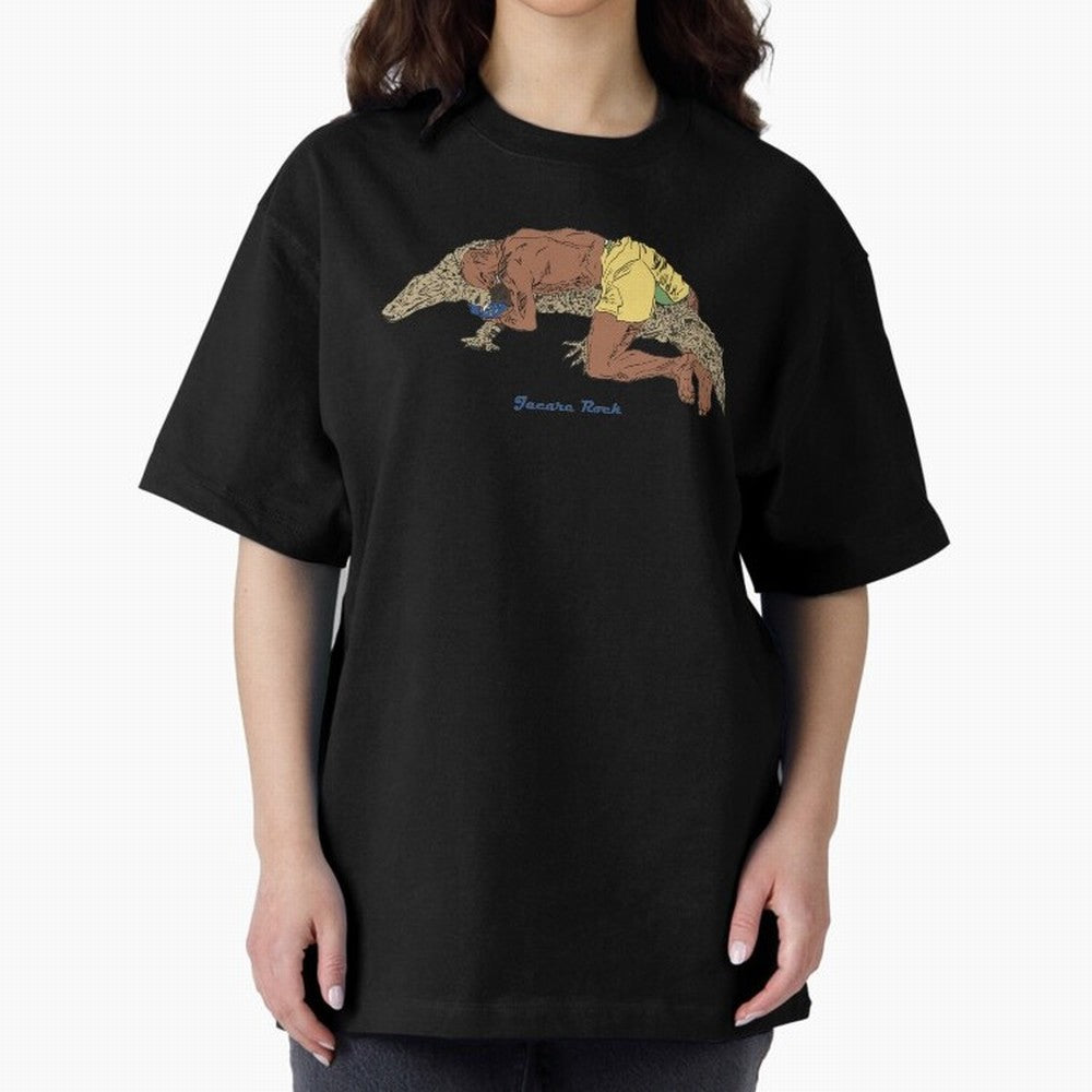jacare rock Oversized T-Shirt Bring Match Day Fire to the FIFA World Cup 2026 USA Canada Mexico Journey through Haaland and Mbappe Highlights, Germany Pride, Football History, Final Match Energy, Crowd Noise and Once in a Lifetime Moments; Made for