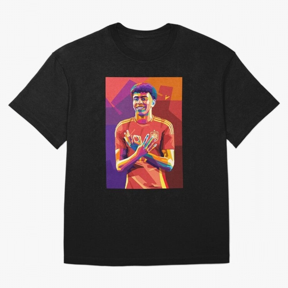 Lamine Yamal Spain Oversized T-Shirt Share the Excitement of FIFA World Cup 2026 USA Canada Mexico for Fans of Cristiano Ronaldo and Portugal, Spain and Germany, Bringing Game Day Rituals, Football Legends, Country Pride and the Road to the Final;