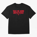 Take Me Home United Road - MUFC Chant Oversized T-Shirt Feel the Heartbeat of Match Day Hype around FIFA World Cup 2026 Group Stage, Haaland, England, France and Netherlands, Sports Nostalgia, International Competition, Famous Players and
