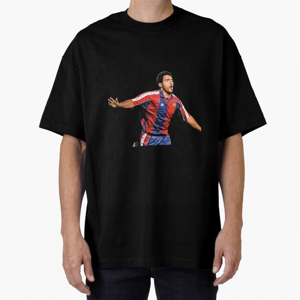 Legends of The Beautiful Game Cartoon Collection Legends Romario Cartoon Artwork162 Oversized T-Shirt Celebrate Fan Favorites in FIFA World Cup 2026 Inspired by Haaland and Mbappe, Brazil, Portugal and Argentina Energy, Football History, Final