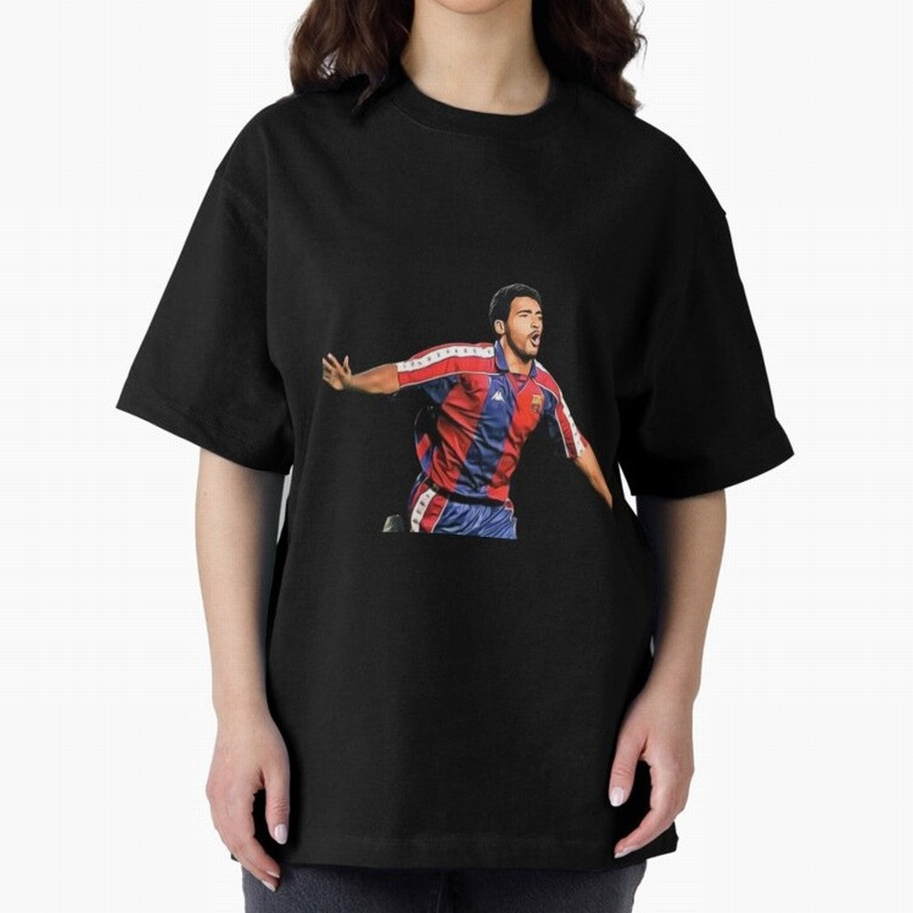 Legends of The Beautiful Game Cartoon Collection Legends Romario Cartoon Artwork162 Oversized T-Shirt Celebrate Fan Favorites in FIFA World Cup 2026 Inspired by Haaland and Mbappe, Brazil, Portugal and Argentina Energy, Football History, Final