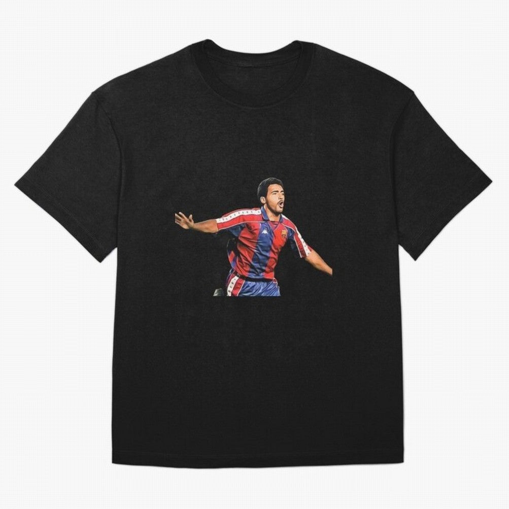 Legends of The Beautiful Game Cartoon Collection Legends Romario Cartoon Artwork162 Oversized T-Shirt Celebrate Fan Favorites in FIFA World Cup 2026 Inspired by Haaland and Mbappe, Brazil, Portugal and Argentina Energy, Football History, Final