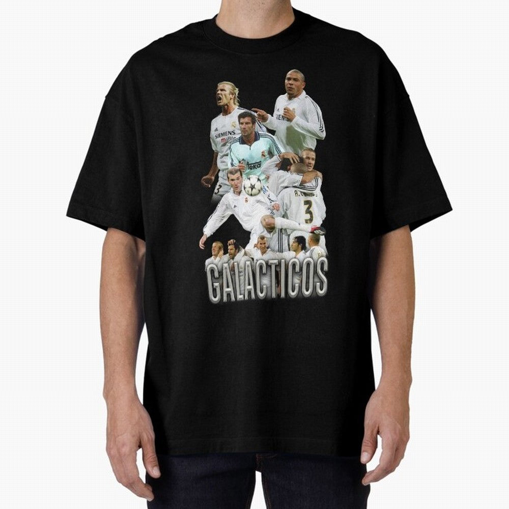 Galacticos Real Madrid Oversized T-Shirt Bring World Football Passion into FIFA World Cup 2026 USA Canada Mexico Spirit, Driven by Argentina, Mbappe and Neymar, Soccer Culture, Superstar Moments, National Team Dreams and Competitive Fire; Made for