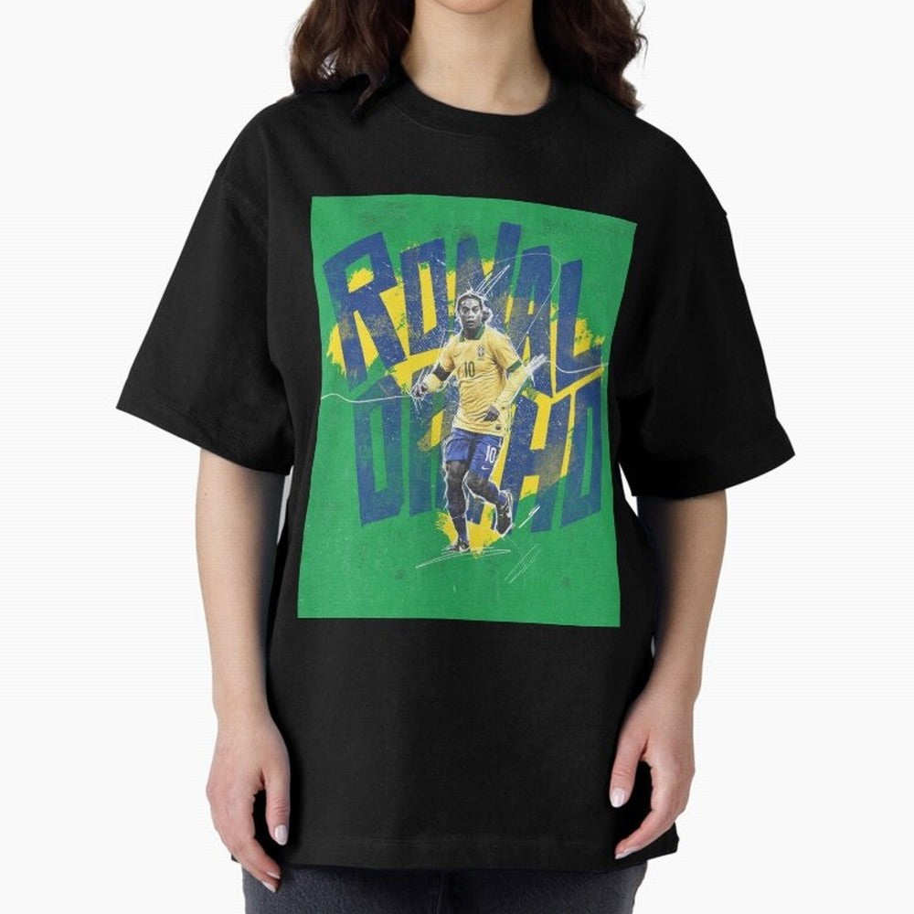 Wallpaper Ronaldinho Art Oversized T-Shirt Bring Bold Fan Energy to FIFA World Cup 2026 Capturing CR7, Netherlands Energy, Football History, Final Match Energy, Crowd Noise and Once in a Lifetime Moments; Ideal for Passionate Fans Who Love Underdog