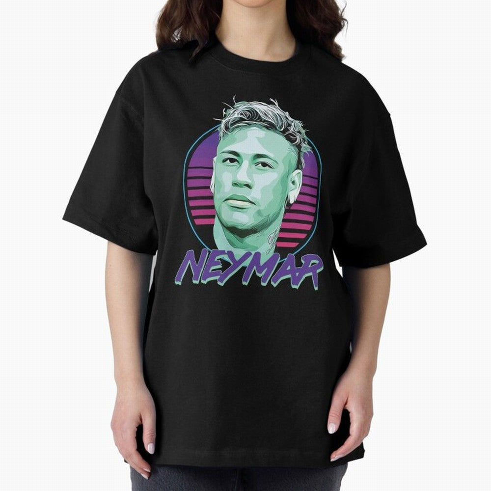 Neymar JR Oversized T-Shirt Back Your Heroes with Global Football Passion for FIFA World Cup 2026, Celebrating Neymar, Netherlands, Championship Spirit, Famous Goals, Roaring Crowds and International Football Unity; Great for Watch Parties, Sports