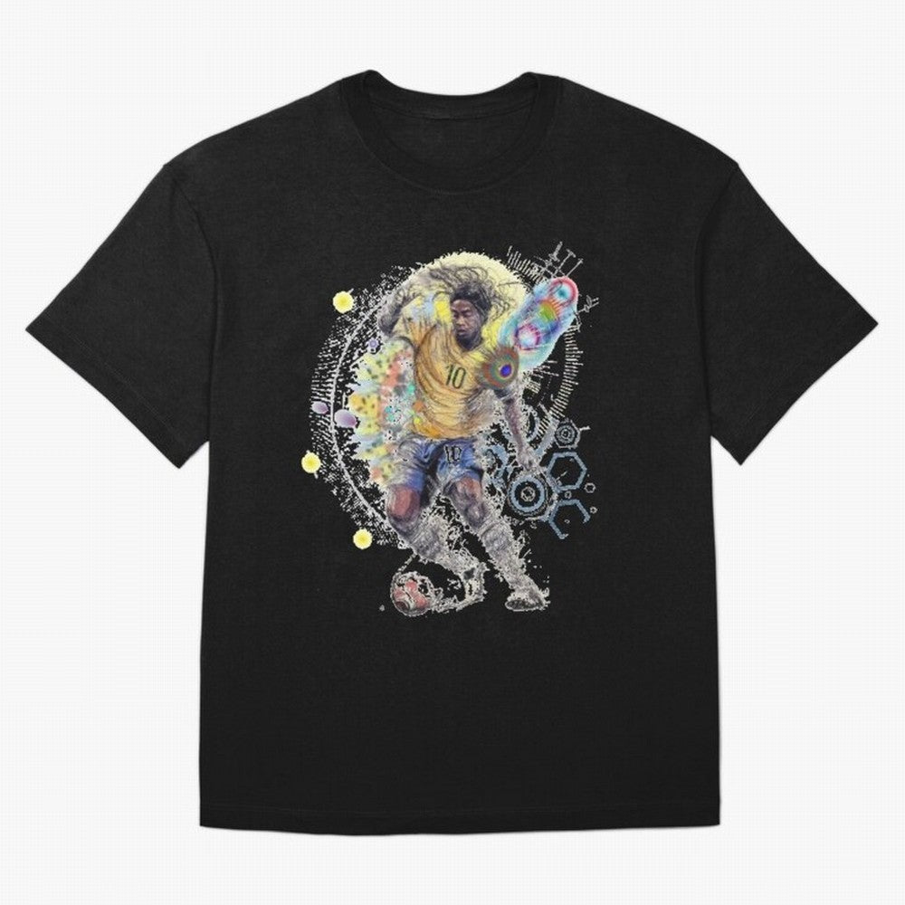 Ronaldin Football Player Oversized T-Shirt Honor the Beautiful Game during Global Football Passion for FIFA World Cup 2026 Group Stage, Built around CR7, Portugal, Spain and Germany, Championship Spirit, Famous Goals, Roaring Crowds and