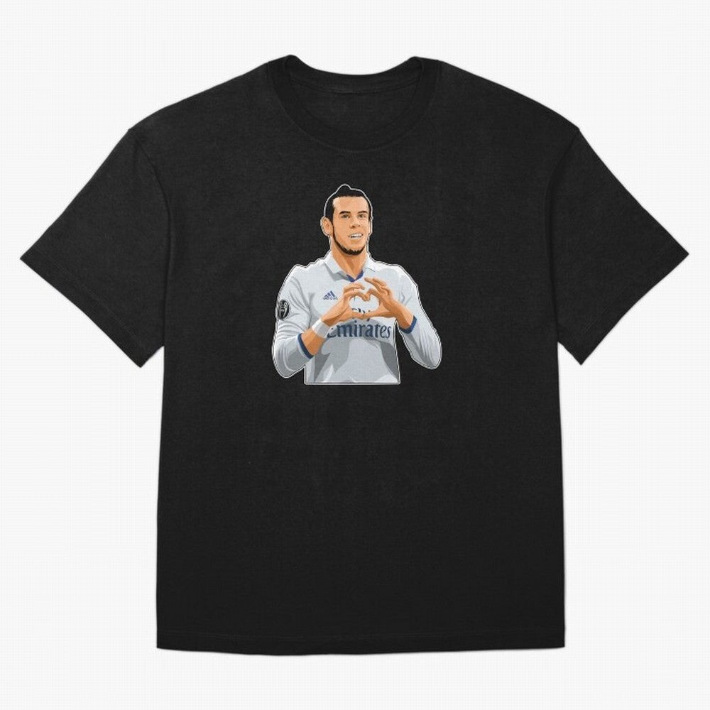 Gareth Bale Love Sign Celebration Oversized T-Shirt Support Your Favorite Stars during FIFA World Cup 2026 Group Stage Spirit, Filled with Netherlands, Messi, Stadium Memories, Football Loyalty, International Chants and Championship Tradition;