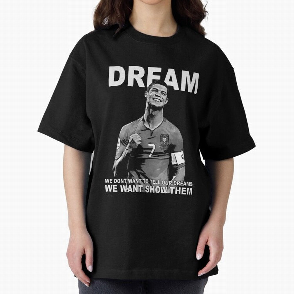 christiano ronaldo Oversized T-Shirt Keep Football History Alive during the FIFA World Cup 2026 Group Stage Journey through Messi, Neymar and Mbappe Highlights, Argentina, France and Brazil Pride, Championship Spirit, Famous Goals, Roaring Crowds