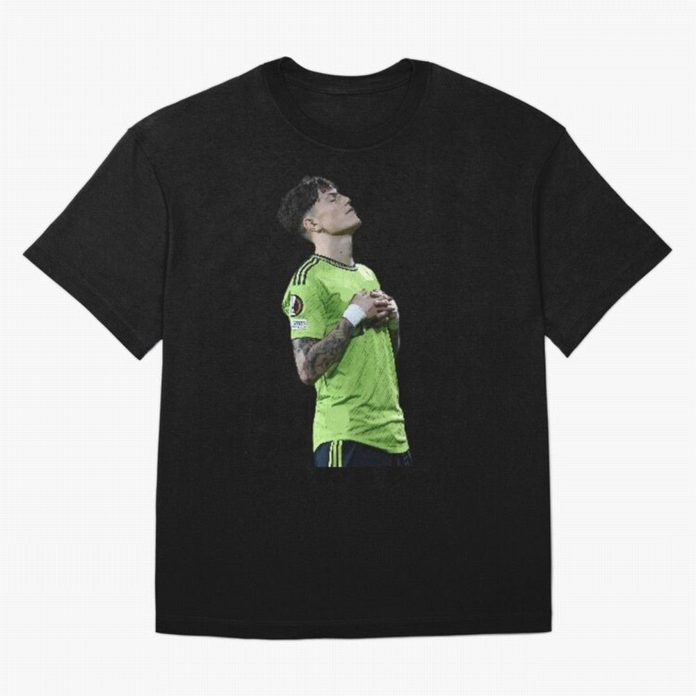 Garnacho Inner Peace Celebration Oversized T-Shirt Celebrate Every Goal in FIFA World Cup 2026 USA Canada Mexico Spirit, Connected to France, Messi, Tournament Hype, Historic Matchups, Family Viewing Parties and Global Sports Pride; Made for