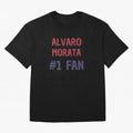 Alvaro Morata - #1 Fan Oversized T-Shirt Represent the Passion of Global Football Passion for FIFA World Cup 2026 USA Canada Mexico, Connected to Messi, Neymar and Mbappe, Spain and Netherlands, Stadium Chants, National Pride, Trophy Dreams and