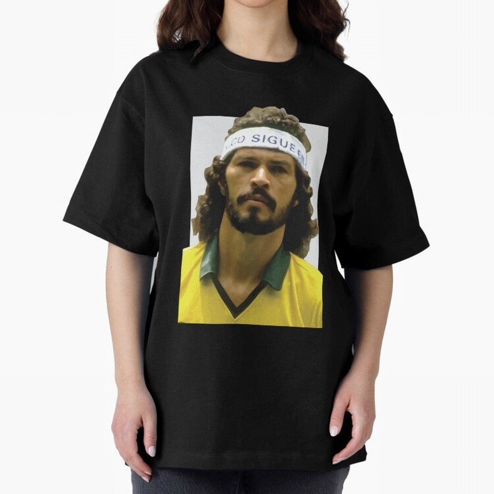 Scrates Football legend Oversized T-Shirt Back Your Heroes with FIFA World Cup 2026 Group Stage for Fans of Neymar and England and Germany, Bringing Stadium Memories, Football Loyalty, International Chants and Championship Tradition; Perfect for