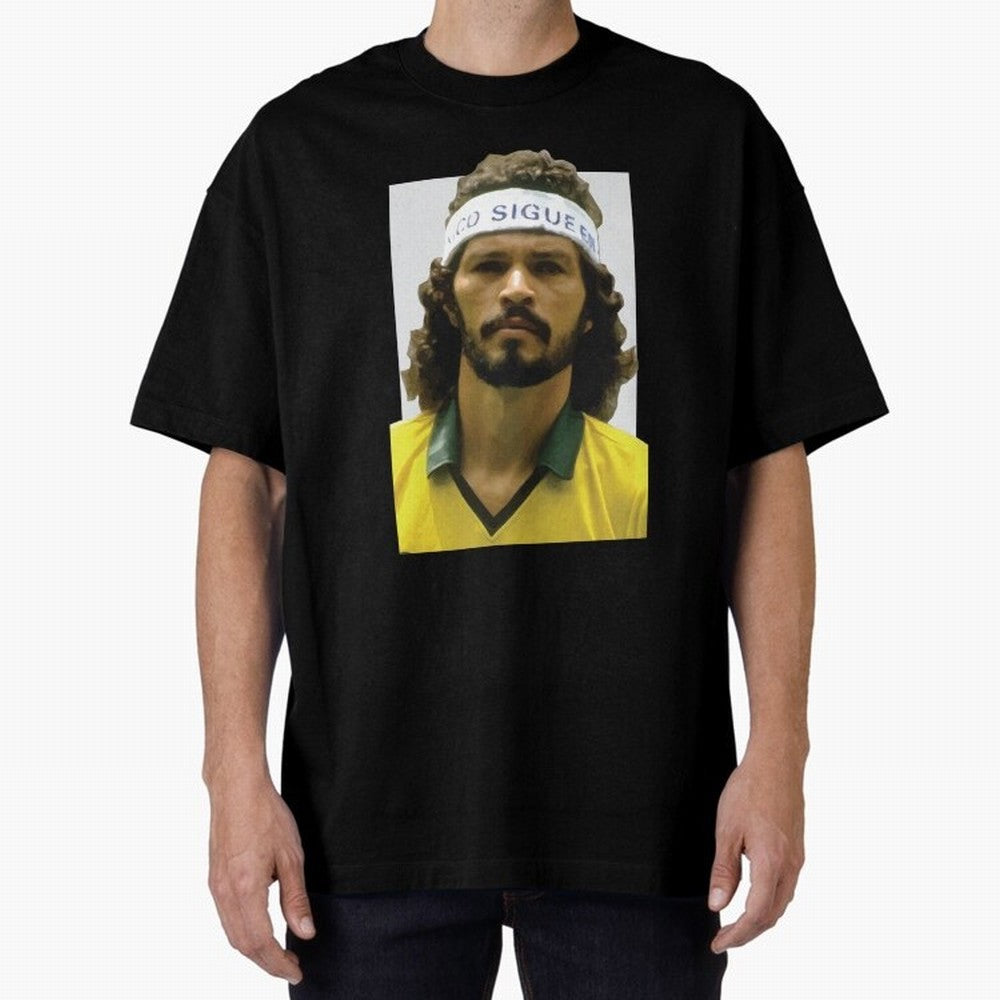 Scrates Football legend Oversized T-Shirt Back Your Heroes with FIFA World Cup 2026 Group Stage for Fans of Neymar and England and Germany, Bringing Stadium Memories, Football Loyalty, International Chants and Championship Tradition; Perfect for