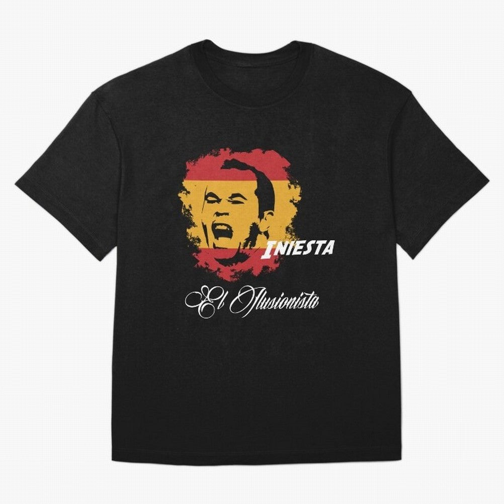 Spain Andres Iniesta Football World Cup 2014 Oversized T-Shirt Show Your Stadium Side during Global Football Passion for FIFA World Cup 2026 Group Stage, with CR7, France, Fan Favorite Moments, National Team Passion, Big Match Drama and Soccer