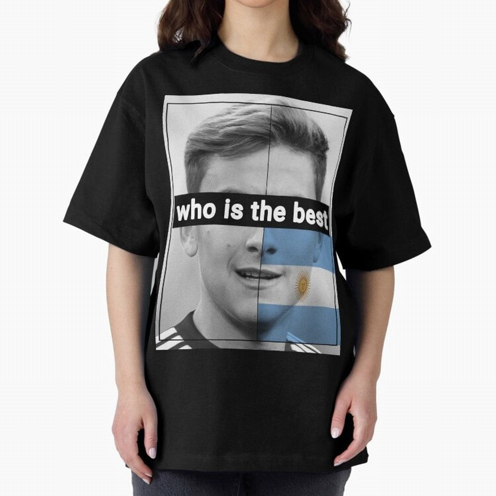 dybala Oversized T-Shirt Bring a Vintage Feel to the FIFA World Cup 2026 Journey through Mbappe and Neymar Highlights, France Pride, Championship Spirit, Famous Goals, Roaring Crowds and International Football Unity; Ideal for Fans Who Follow