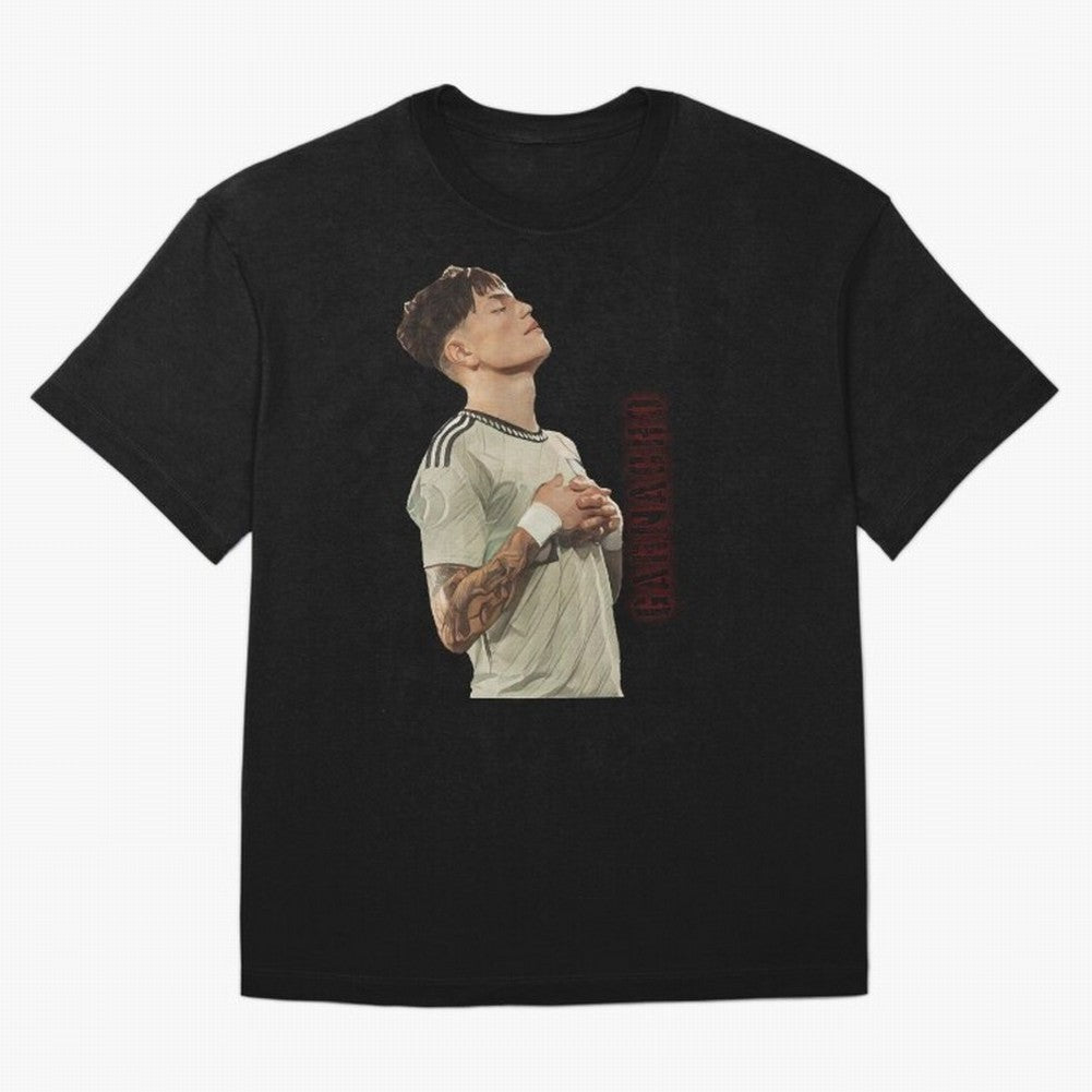 Alejandro Garnacho Oversized T-Shirt Join the Countdown to the FIFA World Cup 2026 Group Stage Journey through Haaland and Mbappe Highlights, Argentina, France and Brazil Pride, Championship Spirit, Famous Goals, Roaring Crowds and International
