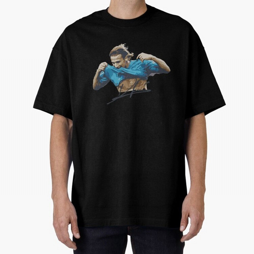 Diego Forlan Football Legends Oversized T-Shirt Celebrate Global Passion for FIFA World Cup 2026 Spirit, Highlighting Brazil, Cristiano Ronaldo, Haaland and CR7, Worldwide Fan Energy, Dramatic Goals, Stadium Lights and Championship Celebrations;