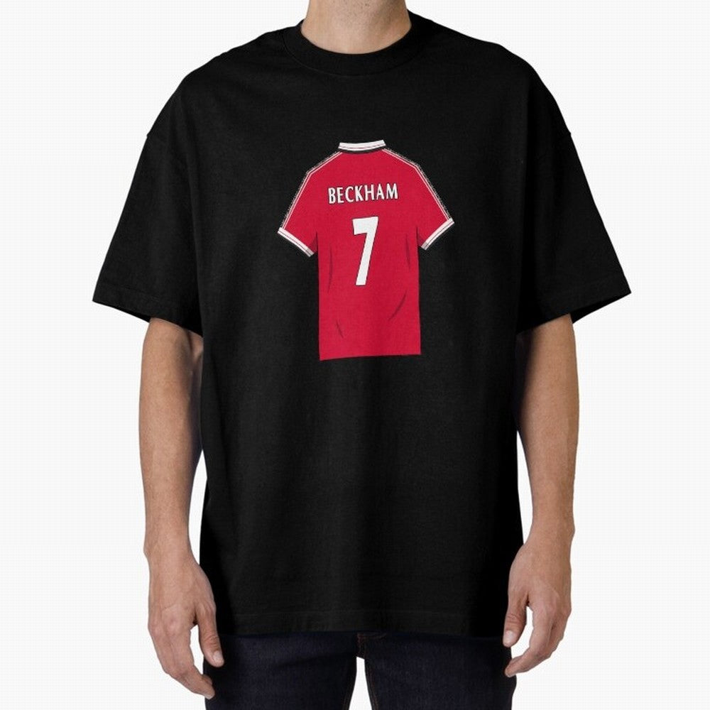David Beckham 1999 Jersey Oversized T-Shirt Support Iconic Players in FIFA World Cup 2026 USA Canada Mexico Centered on Neymar, Portugal, Spain and Germany Energy, Goal Celebration Energy, Supporter Heritage, Football Icons and Worldwide Tournament