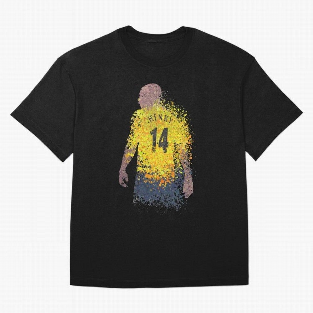 Thierry Henry Arsenal Illustration Oversized T-Shirt Make Every Kick Count in Match Day Hype around FIFA World Cup 2026 Group Stage, CR7, France and Portugal, Classic Soccer Heritage, Championship Pressure, Fan Loyalty and International Pride;