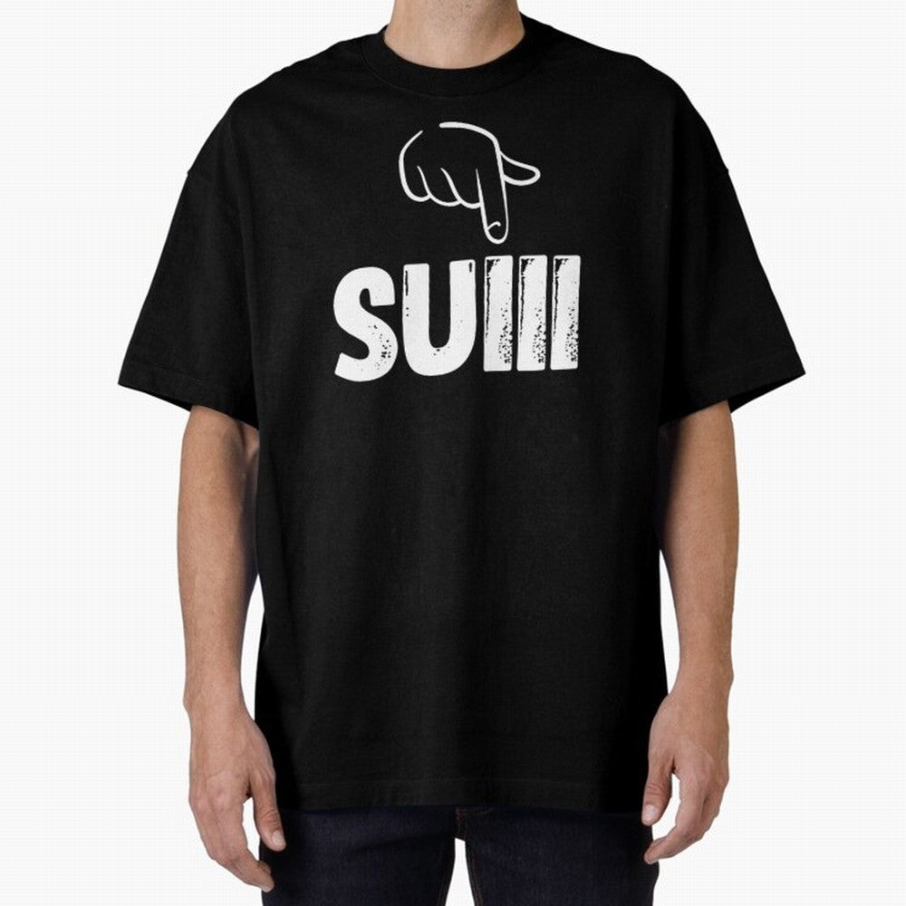 say suiiiii Oversized T-Shirt Share Match Day Hype around FIFA World Cup 2026 Group Stage, Messi, England, France and Netherlands, Match Day Excitement, Supporter Culture, Golden Goals and Global Football Passion; Created for Match Day Parties,