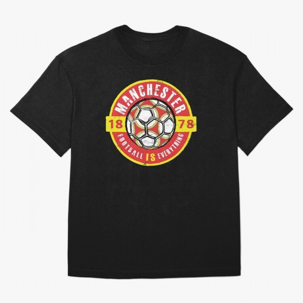 Football Is Everything - Manchester Fan Vintage Oversized T-Shirt Join the Countdown to Match Day Hype around FIFA World Cup 2026 Group Stage, CR7 and Messi, England and Germany, Soccer Culture, Superstar Moments, National Team Dreams and