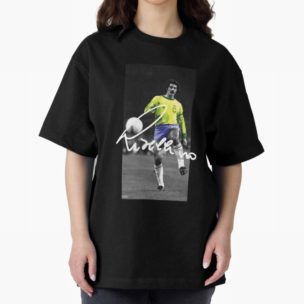 Rivelino FOOTBALL LEGENDS Oversized T-Shirt Celebrate National Team Dreams in FIFA World Cup 2026 USA Canada Mexico Featuring Haaland and Mbappe, Argentina and Brazil Energy, Game Day Rituals, Football Legends, Country Pride and the Road to the