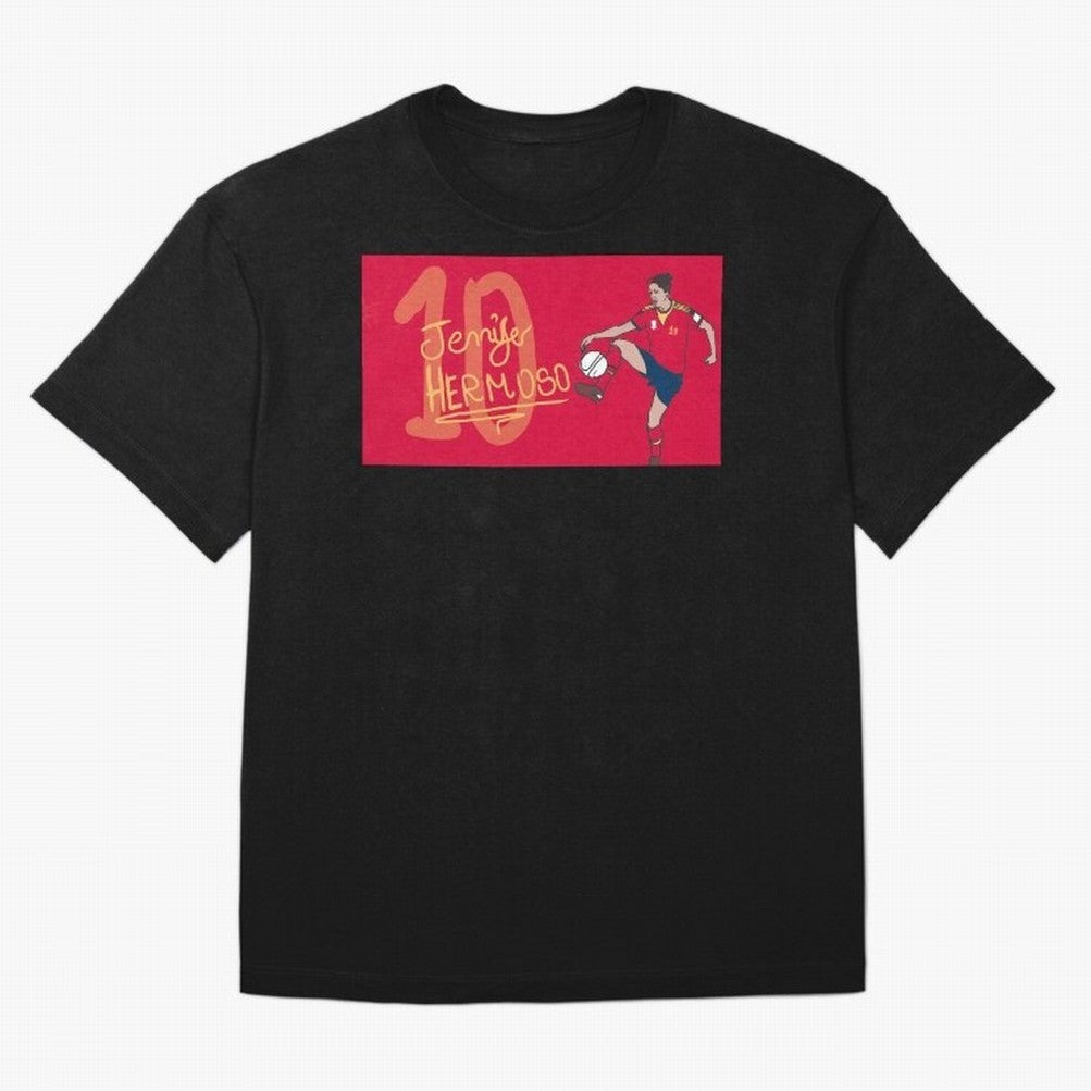 Jennifer Hermoso Oversized T-Shirt Support Your Favorite Stars during the FIFA World Cup 2026 USA Canada Mexico Journey through Neymar, Haaland and Cristiano Ronaldo Highlights, Spain Pride, Classic Soccer Heritage, Championship Pressure, Fan