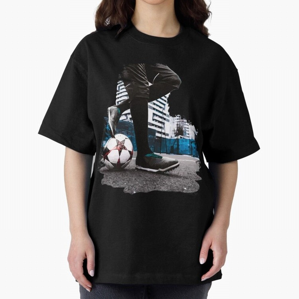 Street Soccer in my Hood Oversized T-Shirt Turn Football Passion into the FIFA World Cup 2026 Group Stage Journey through Messi and Cristiano Ronaldo Highlights, England Pride, Classic Soccer Heritage, Championship Pressure, Fan Loyalty and