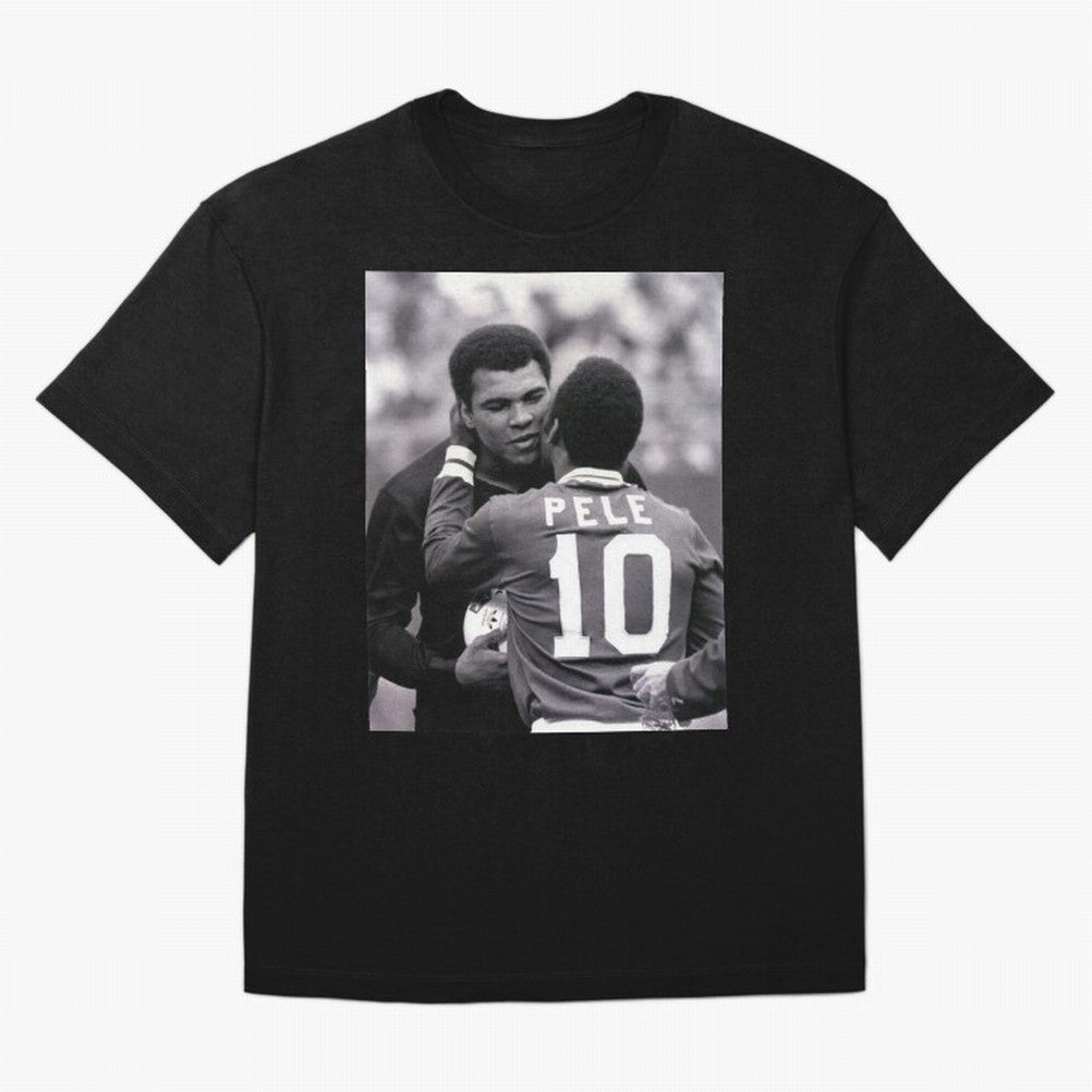 The Boxing Legend Meet The Football Legend Poster Oversized T-Shirt Showcase FIFA World Cup 2026 USA Canada Mexico for Fans of Neymar and Spain, Bringing Championship Spirit, Famous Goals, Roaring Crowds and International Football Unity; Created
