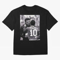 The Boxing Legend Meet The Football Legend Poster Oversized T-Shirt Showcase FIFA World Cup 2026 USA Canada Mexico for Fans of Neymar and Spain, Bringing Championship Spirit, Famous Goals, Roaring Crowds and International Football Unity; Created
