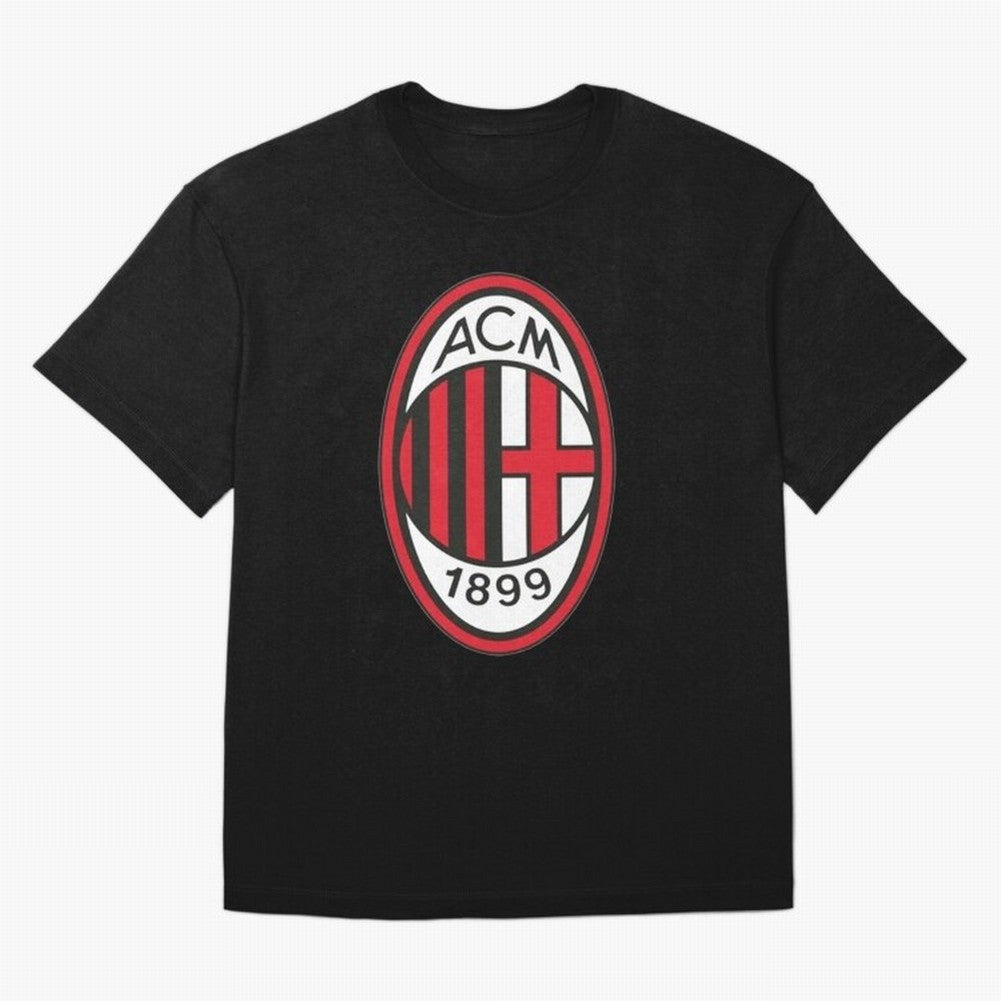 milan black n red Oversized T-Shirt Honor the Beautiful Game during FIFA World Cup 2026 USA Canada Mexico for Fans of Messi and Cristiano Ronaldo and Spain, Bringing Vintage Soccer Flavor, Modern Football Stars, National Flags and Final Night