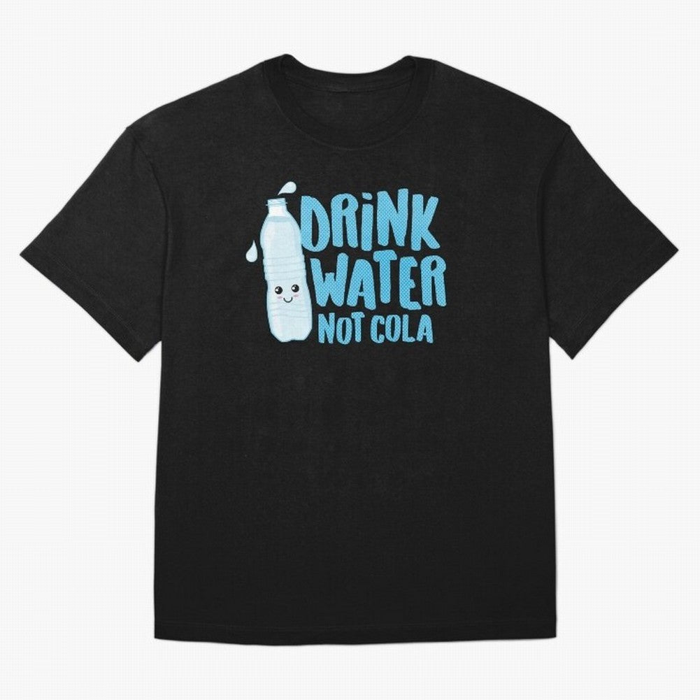 Drink Water Not Cola Kawaii Water Bottle? Oversized T-Shirt Fuel Your Fan Pride for Global Football Passion for FIFA World Cup 2026 USA Canada Mexico, with Messi, Neymar and Mbappe, Argentina, France and Brazil, Match Day Excitement, Supporter