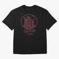 Qatar Welcome Oversized T-Shirt Bring World Football Passion into Global Football Passion for FIFA World Cup 2026 USA Canada Mexico, Centered on Mbappe and Neymar, Argentina, France and Brazil, Goal Celebration Energy, Supporter Heritage, Football