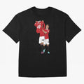 Alejandro Garnacho Goal Celebration Oversized T-Shirt Join FIFA World Cup 2026 USA Canada Mexico for Fans of Neymar and Spain and Netherlands, Bringing Match Day Excitement, Supporter Culture, Golden Goals and Global Football Passion; Ideal for