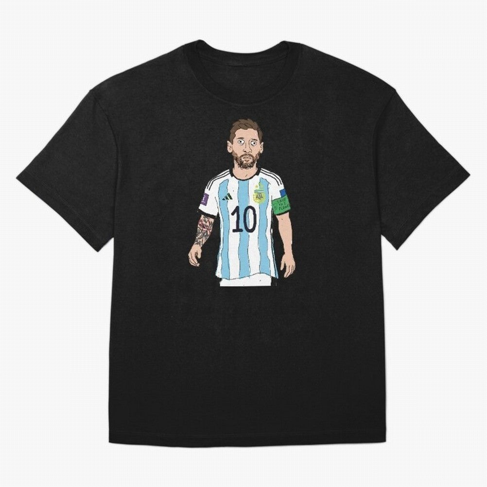 Badly Drawn Messi Classic T-Shirt Bring Stadium Energy to the FIFA World Cup 2026 USA Canada Mexico Journey through Neymar, Haaland and Cristiano Ronaldo Highlights, Argentina, France and Brazil Pride, Match Day Excitement, Supporter Culture,