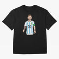 Badly Drawn Messi Classic T-Shirt Bring Stadium Energy to the FIFA World Cup 2026 USA Canada Mexico Journey through Neymar, Haaland and Cristiano Ronaldo Highlights, Argentina, France and Brazil Pride, Match Day Excitement, Supporter Culture,