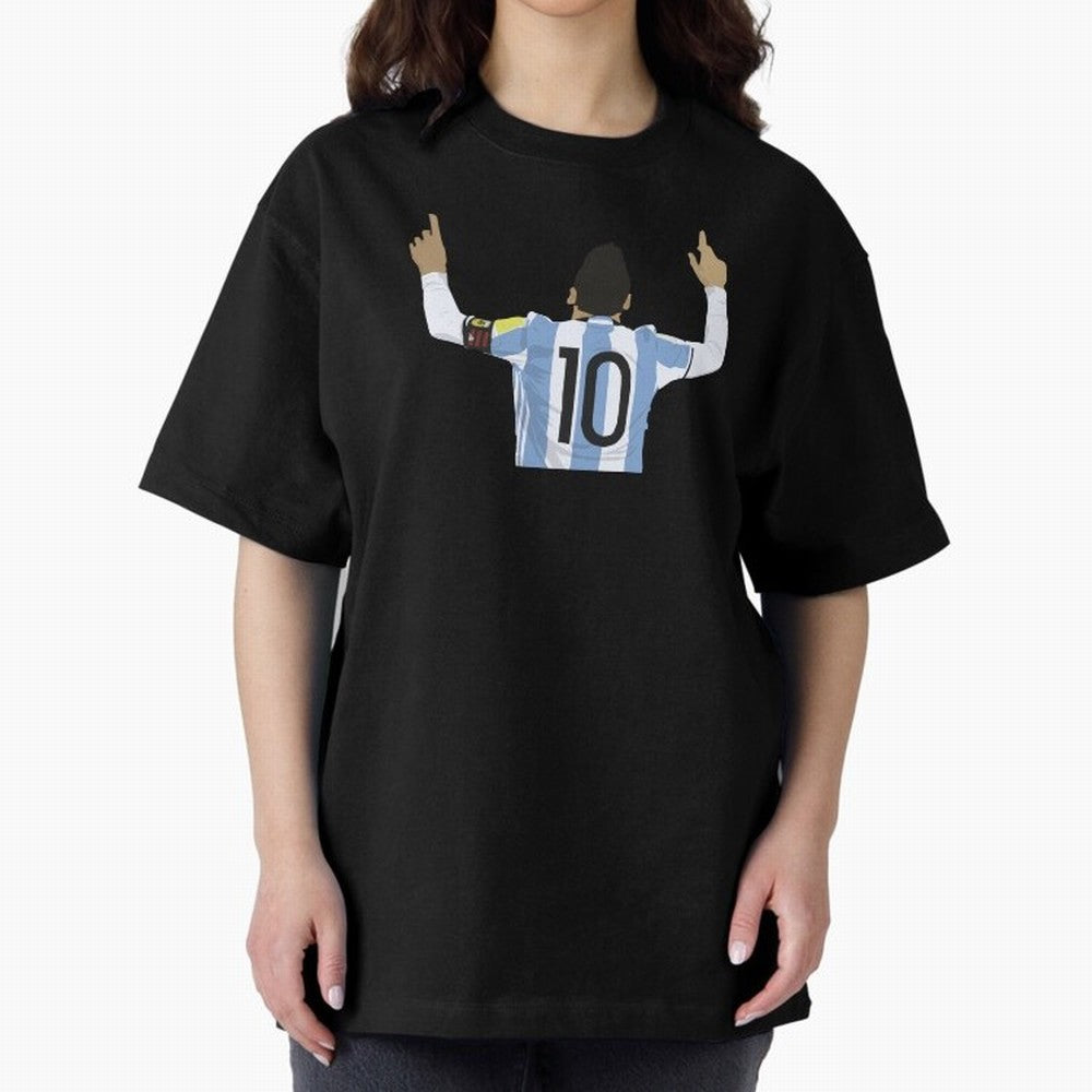 Lionel Messi Sticker Classic T-Shirt Capture Stadium Memories from FIFA World Cup 2026 USA Canada Mexico for Fans of Messi and Cristiano Ronaldo and England, Bringing Supporter Pride, Iconic Celebrations, Legendary Names and Global Match Day