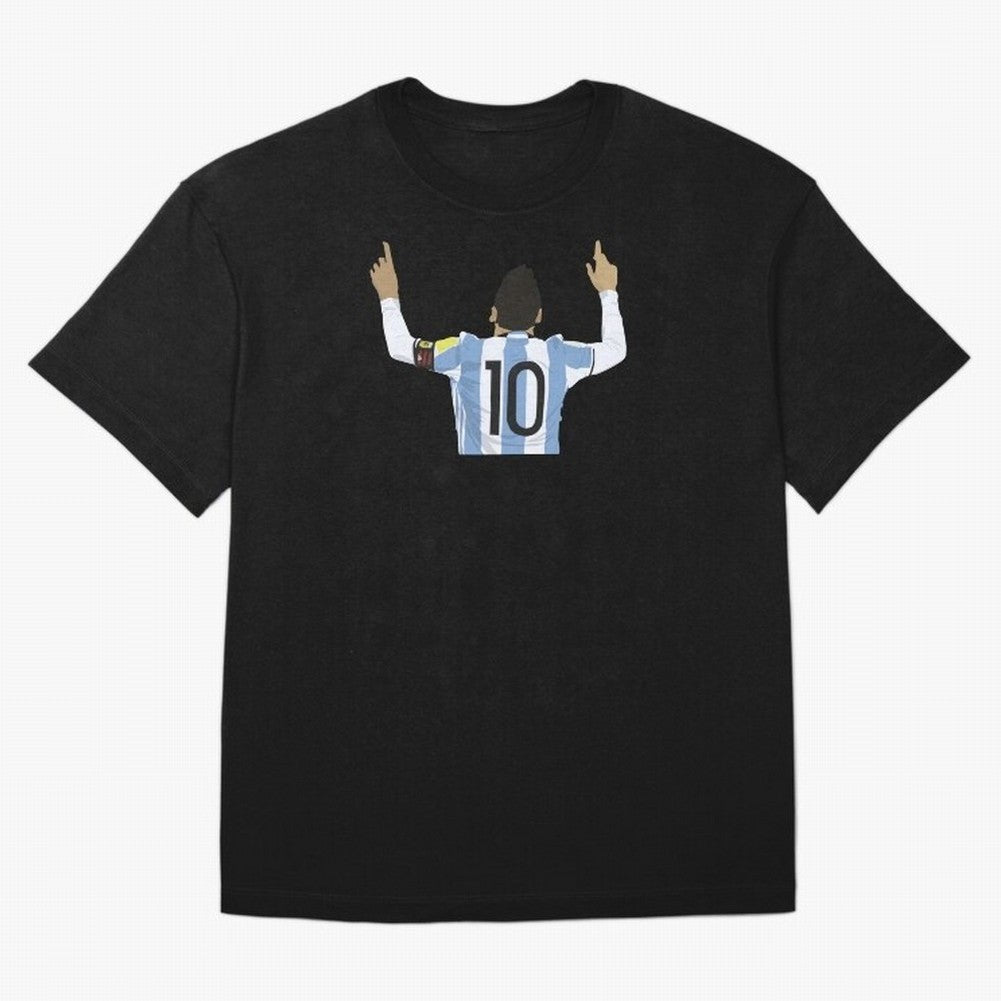 Lionel Messi Sticker Classic T-Shirt Capture Stadium Memories from FIFA World Cup 2026 USA Canada Mexico for Fans of Messi and Cristiano Ronaldo and England, Bringing Supporter Pride, Iconic Celebrations, Legendary Names and Global Match Day