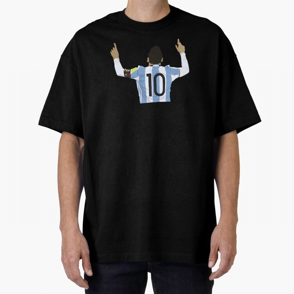 Lionel Messi Sticker Classic T-Shirt Capture Stadium Memories from FIFA World Cup 2026 USA Canada Mexico for Fans of Messi and Cristiano Ronaldo and England, Bringing Supporter Pride, Iconic Celebrations, Legendary Names and Global Match Day