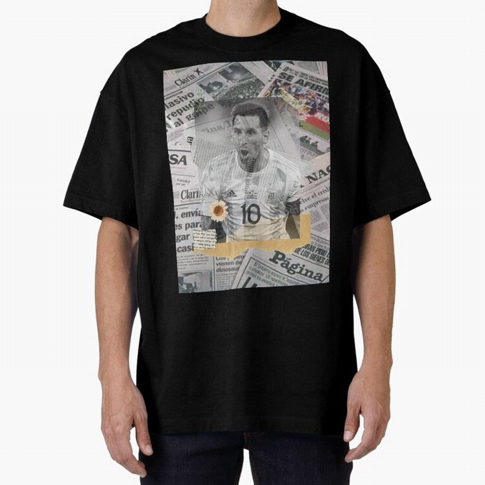 Lionel Messi The Greatest Oversized T-Shirt Support Iconic Players in the FIFA World Cup 2026 Group Stage Journey through Cristiano Ronaldo, Haaland and CR7 Highlights, Argentina Pride, Football Passion, Legendary Performances, Festival Vibes and