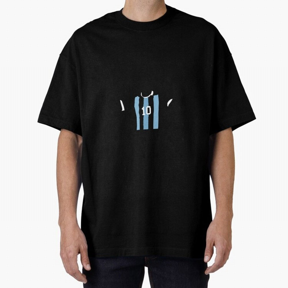 messi king world cup Oversized T-Shirt Relive the FIFA World Cup 2026 USA Canada Mexico Journey through Neymar, Haaland and Cristiano Ronaldo Highlights, Argentina, France and Brazil Pride, Stadium Chants, National Pride, Trophy Dreams and