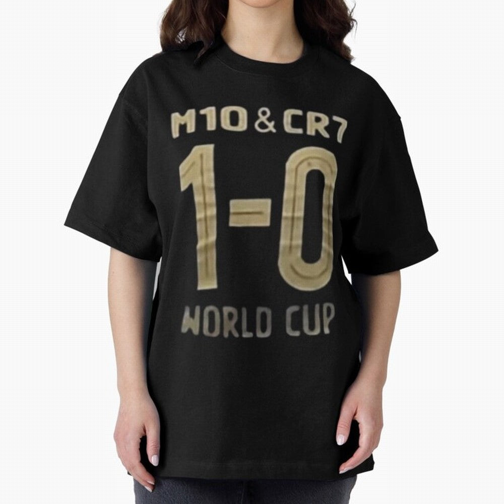 m10 and cr7 1-0 world cup football Classic T-Shirt Feel the Roar of FIFA World Cup 2026 USA Canada Mexico with CR7 and Messi, Spain Energy, Stadium Chants, National Pride, Trophy Dreams and Unforgettable Football Memories; Made for Die Hard