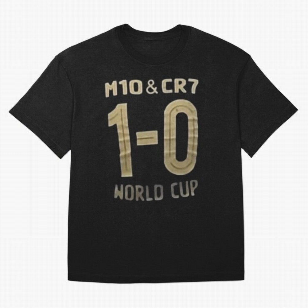 m10 and cr7 1-0 world cup football Classic T-Shirt Feel the Roar of FIFA World Cup 2026 USA Canada Mexico with CR7 and Messi, Spain Energy, Stadium Chants, National Pride, Trophy Dreams and Unforgettable Football Memories; Made for Die Hard