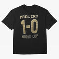 m10 and cr7 1-0 world cup football Classic T-Shirt Feel the Roar of FIFA World Cup 2026 USA Canada Mexico with CR7 and Messi, Spain Energy, Stadium Chants, National Pride, Trophy Dreams and Unforgettable Football Memories; Made for Die Hard