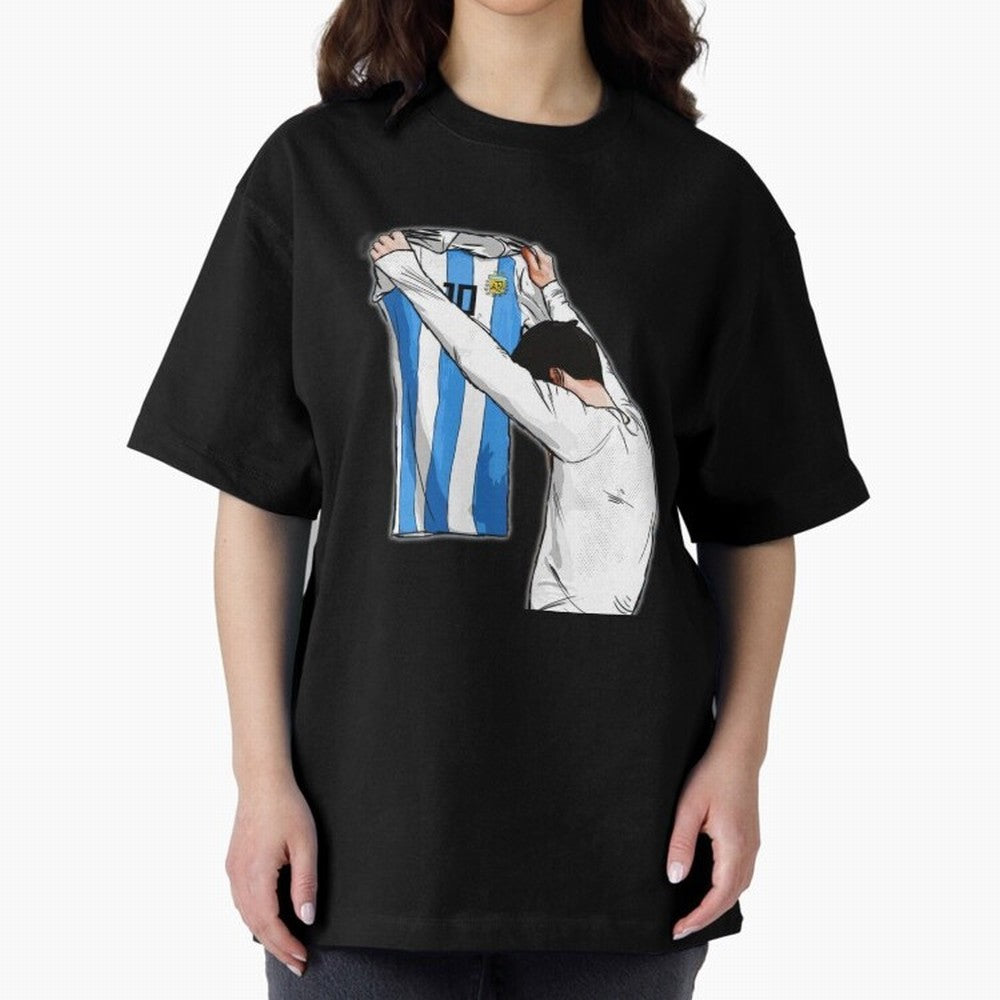 Art Messi Illustration Classic T-Shirt Honor the Football Icons of FIFA World Cup 2026 Spirit, Built around Argentina, Haaland and Mbappe, Match Day Excitement, Supporter Culture, Golden Goals and Global Football Passion; Created for Match Day